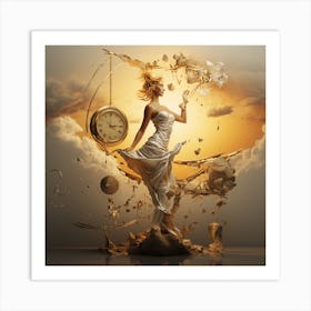 Woman In A Dress Art Print