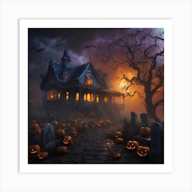 Haunted House 2 Art Print