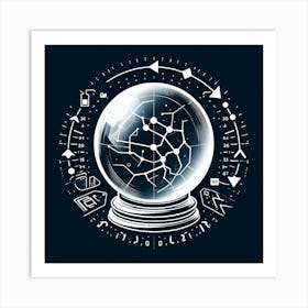 Astrology Crystal Ball 1 Art Print