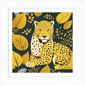 Leopard In The Jungle Art Print