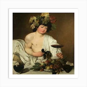 Bacchus (Circa 1598) Art Print