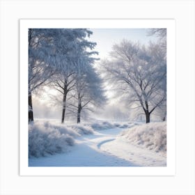 Winter Landscape Art Print