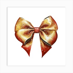 Bow With Rhinestones Art Print