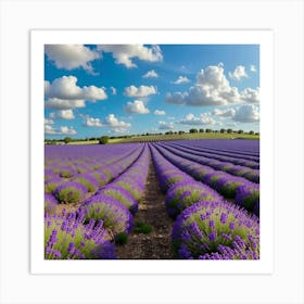 Lavender Field Art Print