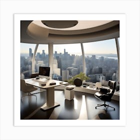 Modern Office 1 Art Print