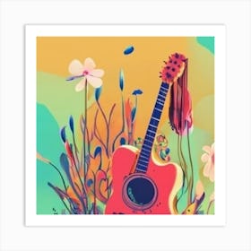 Acoustic Guitar Art Print