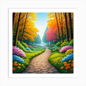 Path In The Woods Art Print