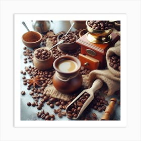 Coffee beans 3 Art Print