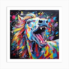 Horse Painting Art Print