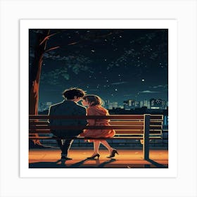 Default A Anime Young Loving Couplelonely Feelinghopevectorcar 1 D7f5b3fd 8dd3 4ac1 93ce F65a4ef72674 0 (1) Art Print