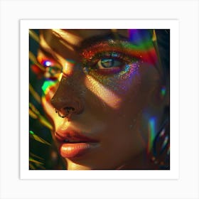 Psychedelic Portrait Art Print