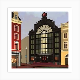 City Street Scene Art Print