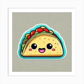 Taco Sticker 6 Art Print