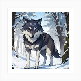 Winter Wolf Art Print