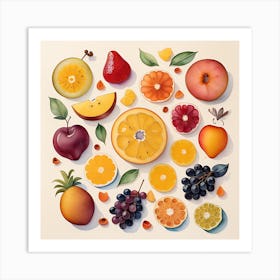 Vibrant Harvest 1 Art Print