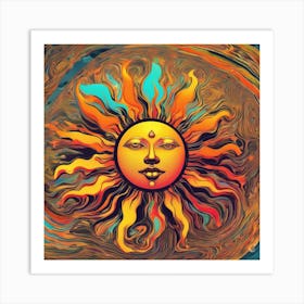 An Abstract Sun One Art 7 Art Print