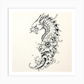 Dragon Tattoo Design Art Print