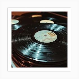 Stack Of Vinyl Records Art Print