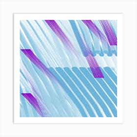 Abstract - blue purple Art Print