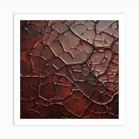 Cracked Wall Texture Art Print