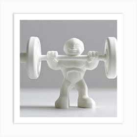 Man Lifting A Barbell Art Print