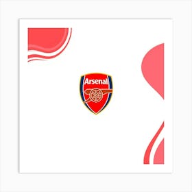 Arsenal F.C Logo Wall Art 3 Art Print