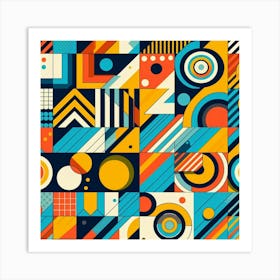 Abstract Geometric Pattern 7 Art Print