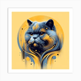 British Shorthair Cat 01 1 Art Print