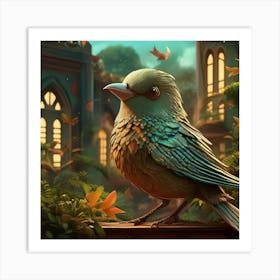 Fairytale Bird 1 Art Print