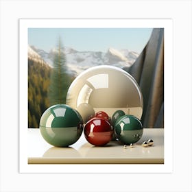 Christmas Balls 1 Art Print