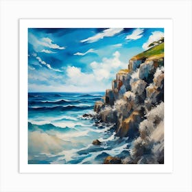 Seascape Painting Art Print