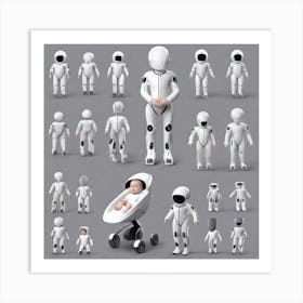 Group Of Astronauts Art Print