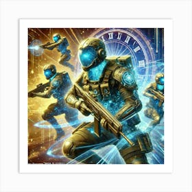 A Vivid Depiction Of Temporal Strikers, Elite Infa Art Print