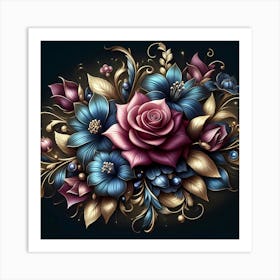 Floral Bouquet Art Print