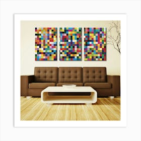 Colorful Squares Art Print