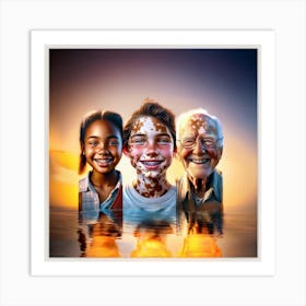 Portrait Of A Family Art Print