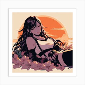 Tifa Laying Down Art Print