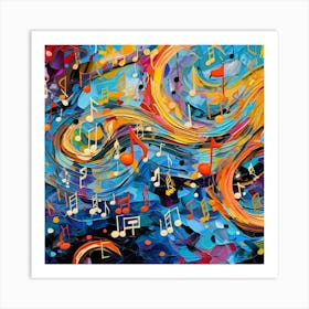 Music Notes 12 Art Print