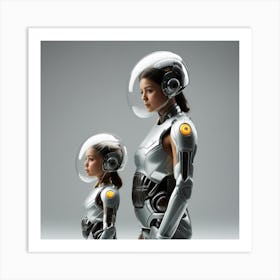 Two Robots 8 Art Print