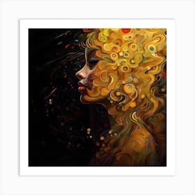 Abstract Of A Woman 4 Art Print