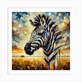 Stripes In Nature.AI 1 Art Print