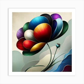 Abstract Flower 2 Art Print