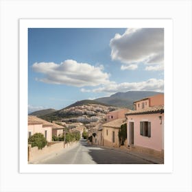 Street In A Village Art Print