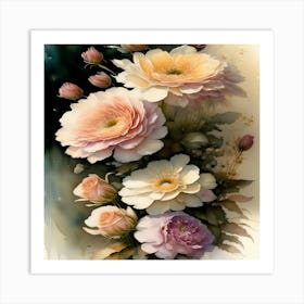 Peonies Art Print