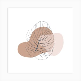 Leaf Illustration Art Print