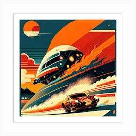 Space Race Art Print