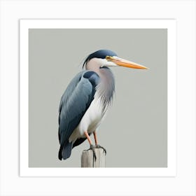 Blue Heron 1 Art Print