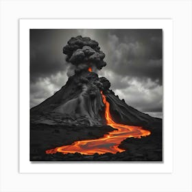 Lava Flow 3 Art Print