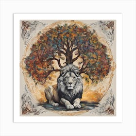 Lion Of The Forest Art Print