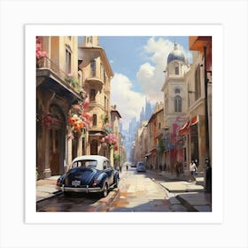 City Street 1 Art Print